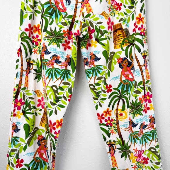 The Cat's Pajamas Hawaiian luau hula girl pj pants tropical M - Picture 9 of 12